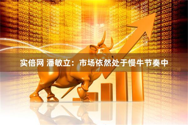 实倍网 潘敏立:市场依然处于慢牛节奏中
