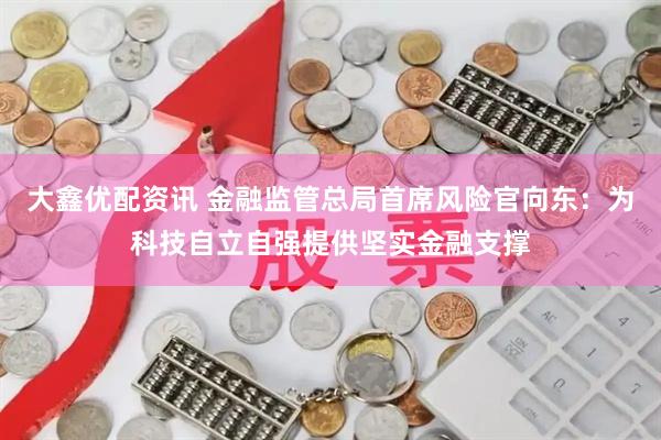 大鑫优配资讯 金融监管总局首席风险官向东:为科技自立自强提供坚实金融支撑
