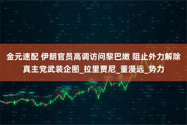 金元速配 伊朗官员高调访问黎巴嫩 阻止外力解除真主党武装企图_拉里贾尼_董漫远_势力